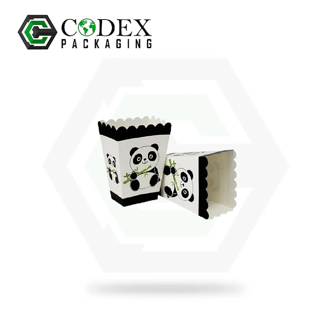 Custom Shaped Inside Outside Printed Popcorn Boxes