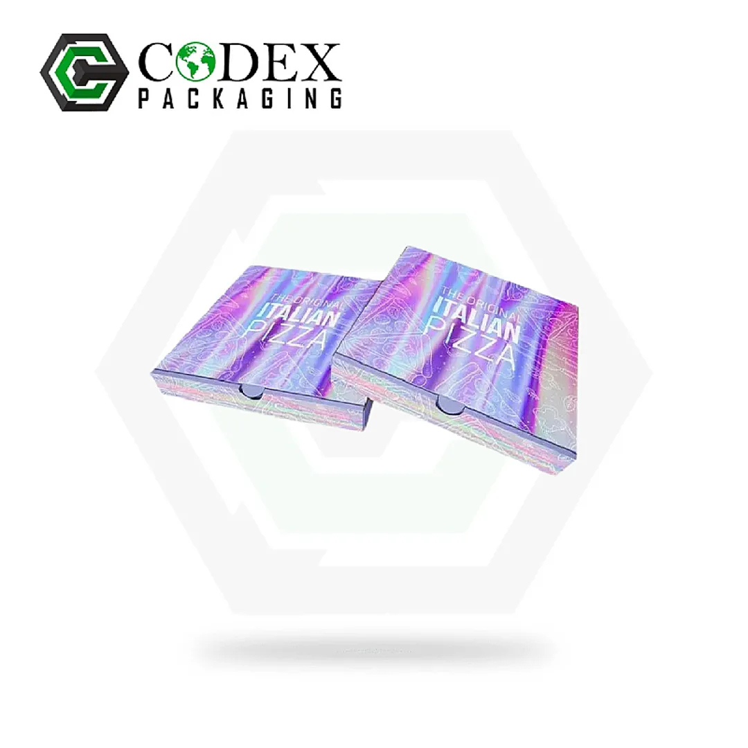Custom Holographic Pizza Boxes