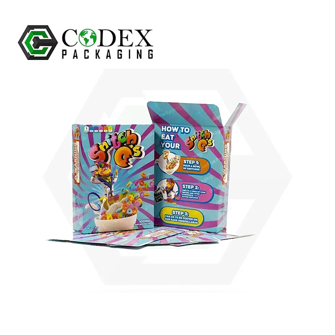 Custom Offset Multi Color Printed Cereal Boxes