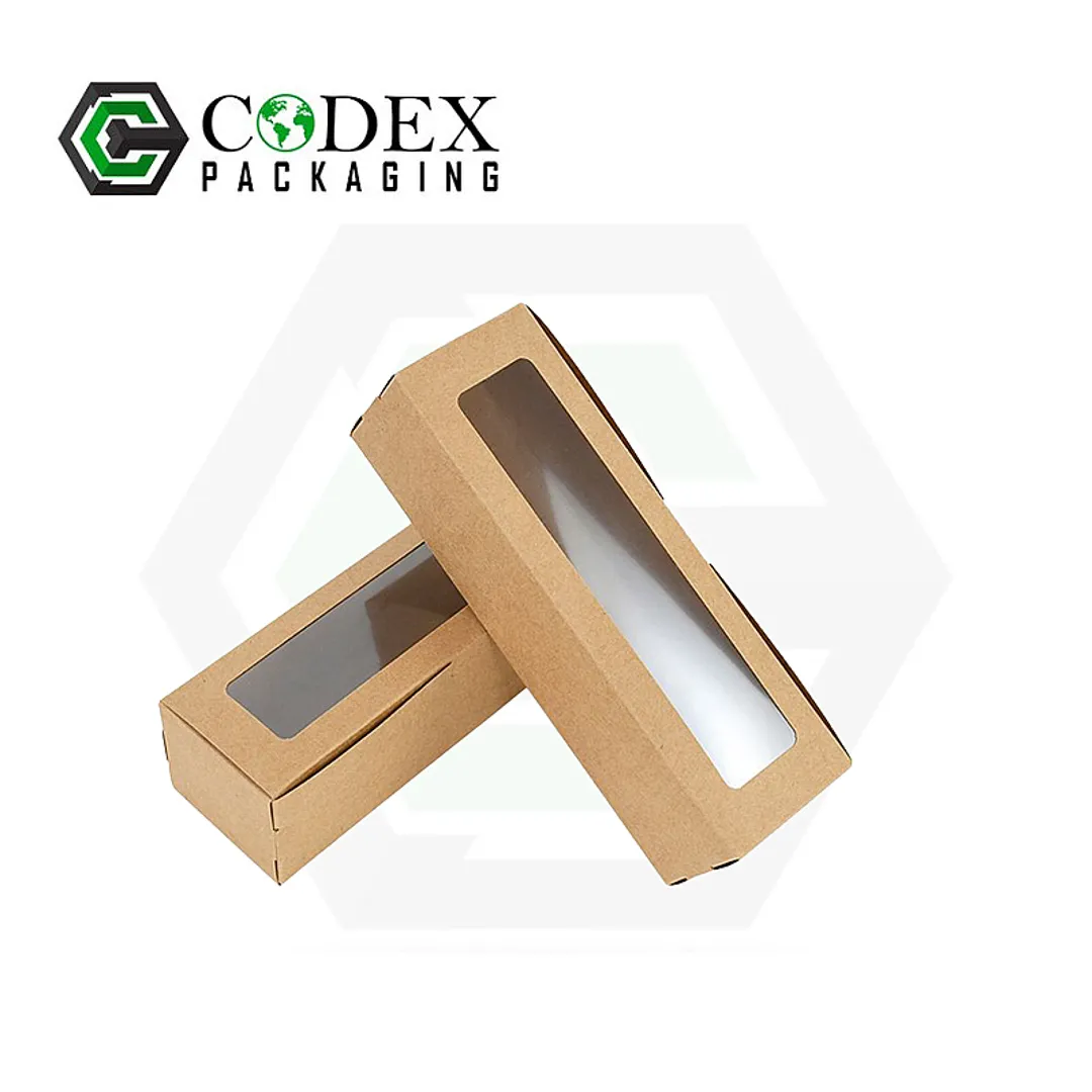 Custom Macaron Boxes with PVC Window