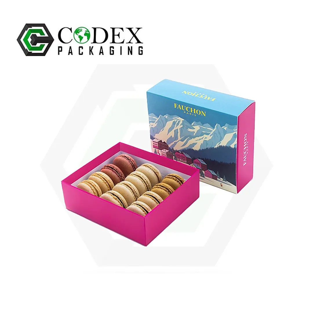 Custom Sleeve and Tray Macaron Boxes