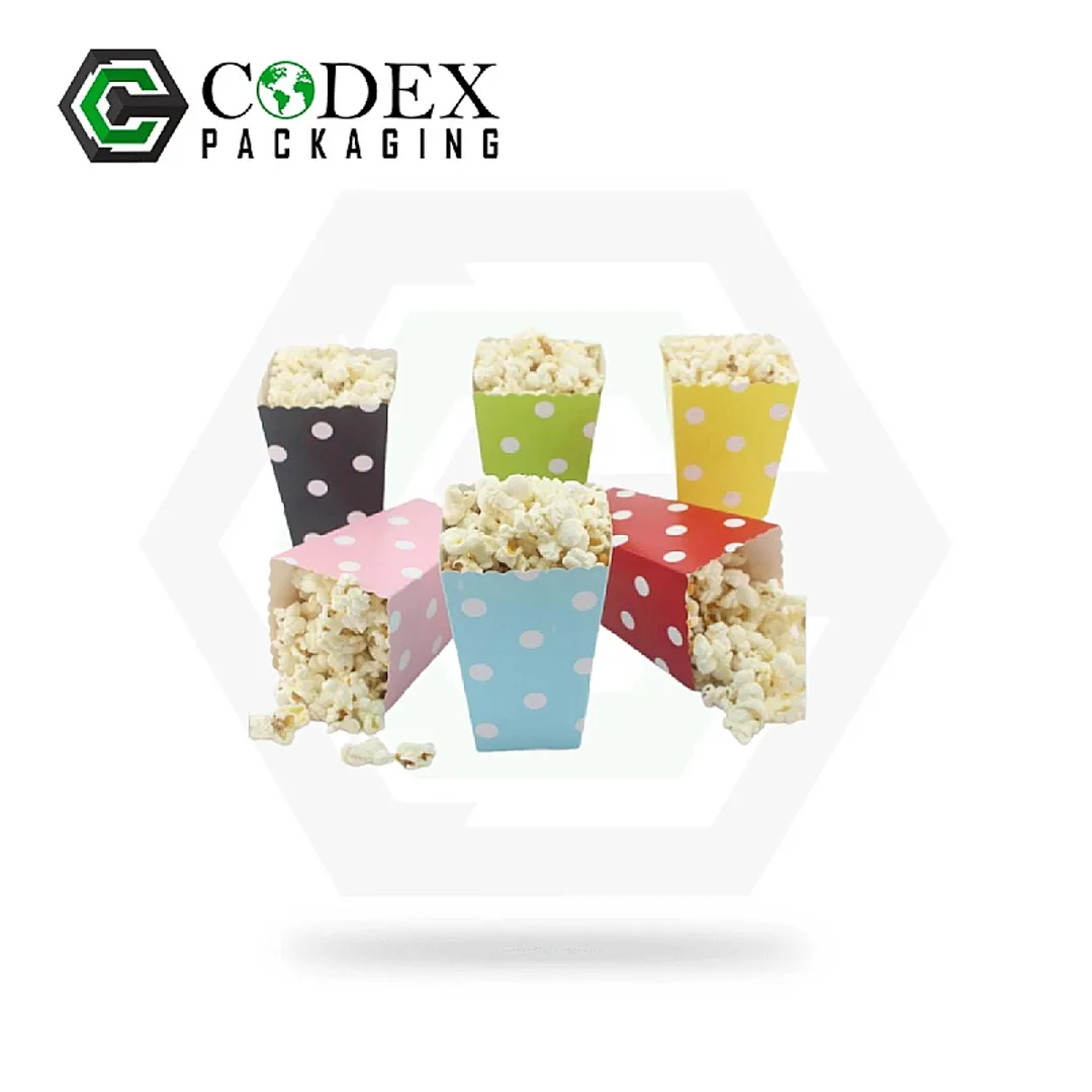 Custom Popcorn Multicolor Boxes