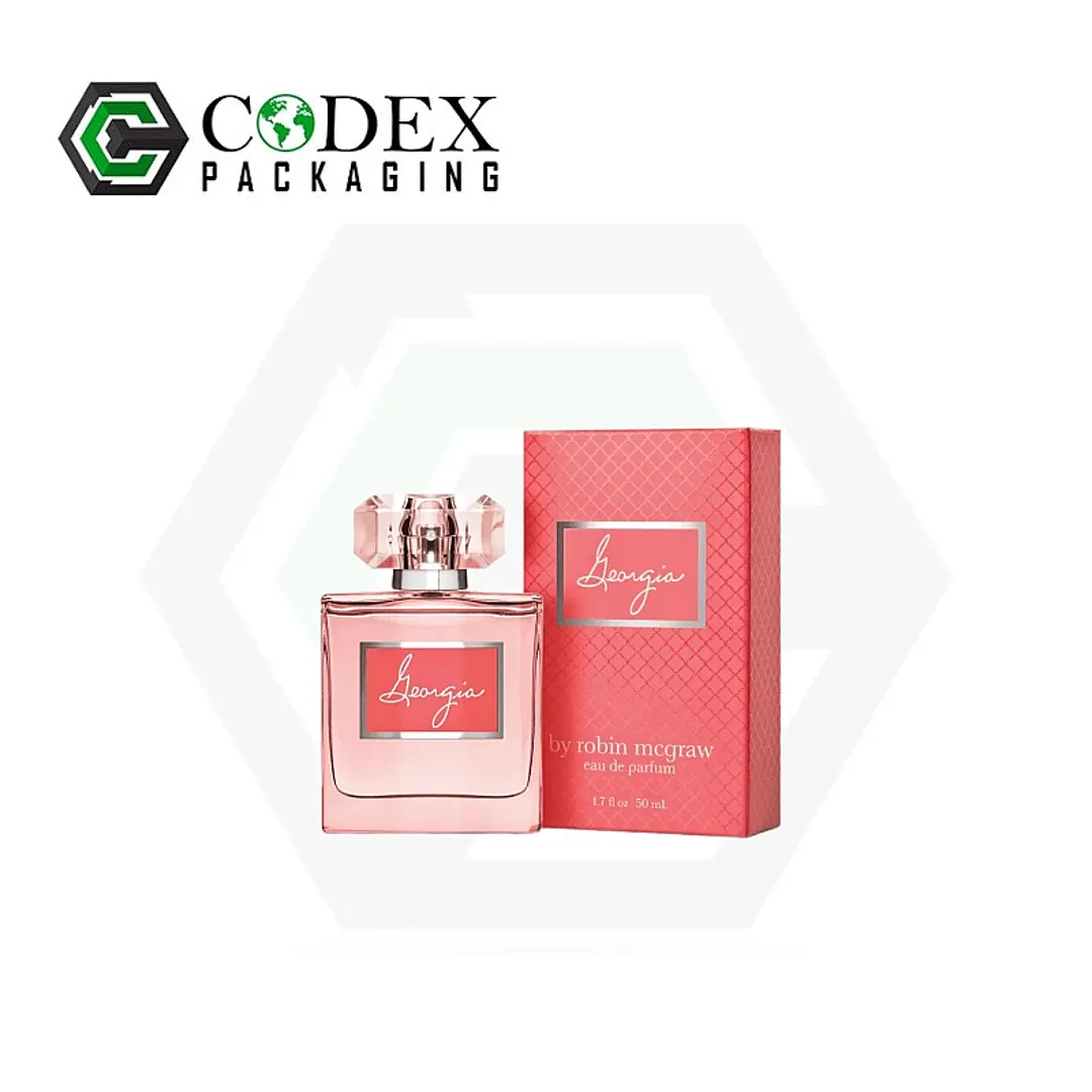 Red And Pink And Yellow Perfume Boxes