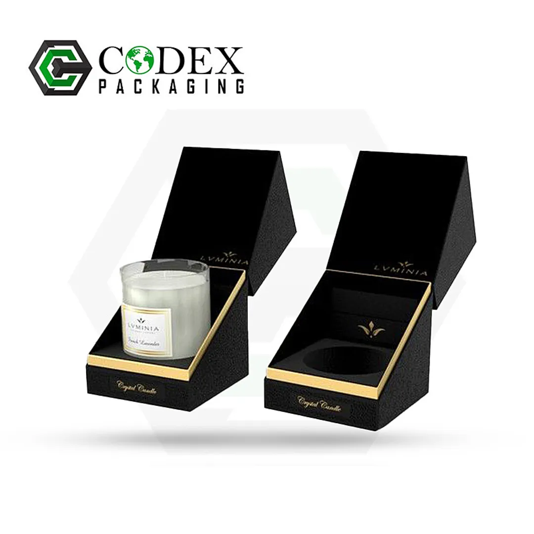 Custom Candle Boxes with Foiling