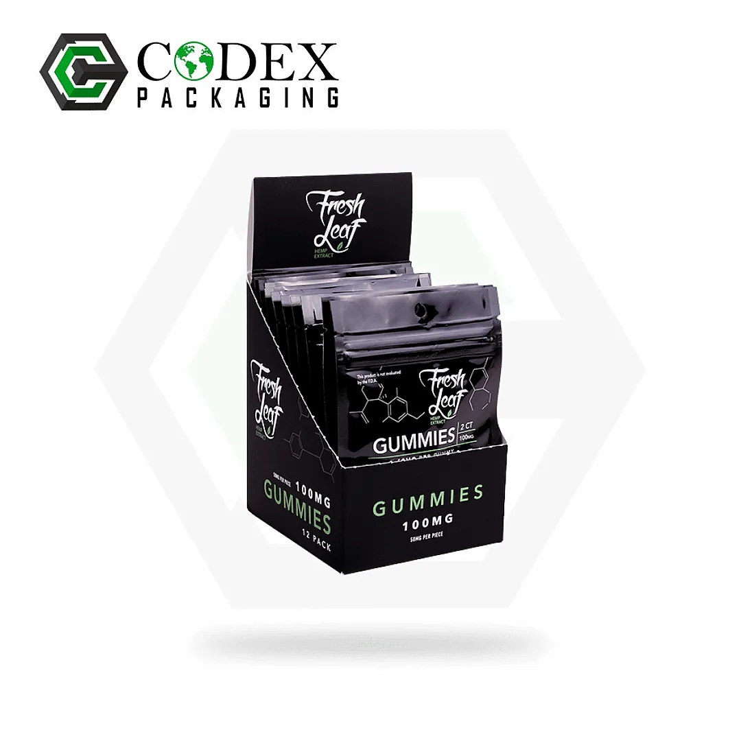 Custom CBD Gummies Dispenser Boxes
